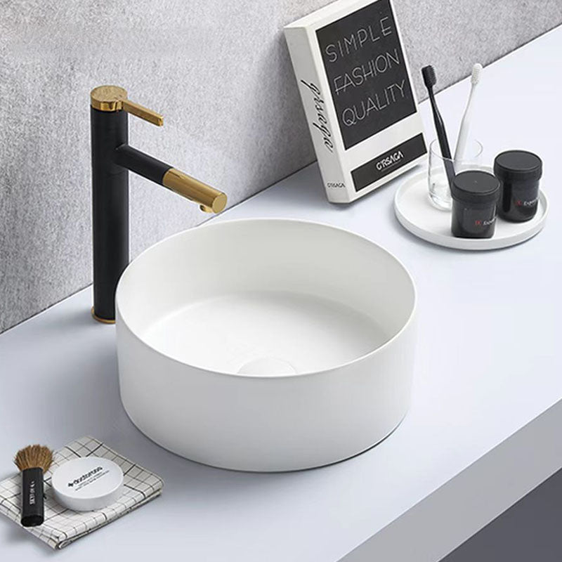 Above Counter Basin Round Matte White 301x301x107mm