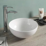Above Counter Basin Round Gloss White 325x325x140mm
