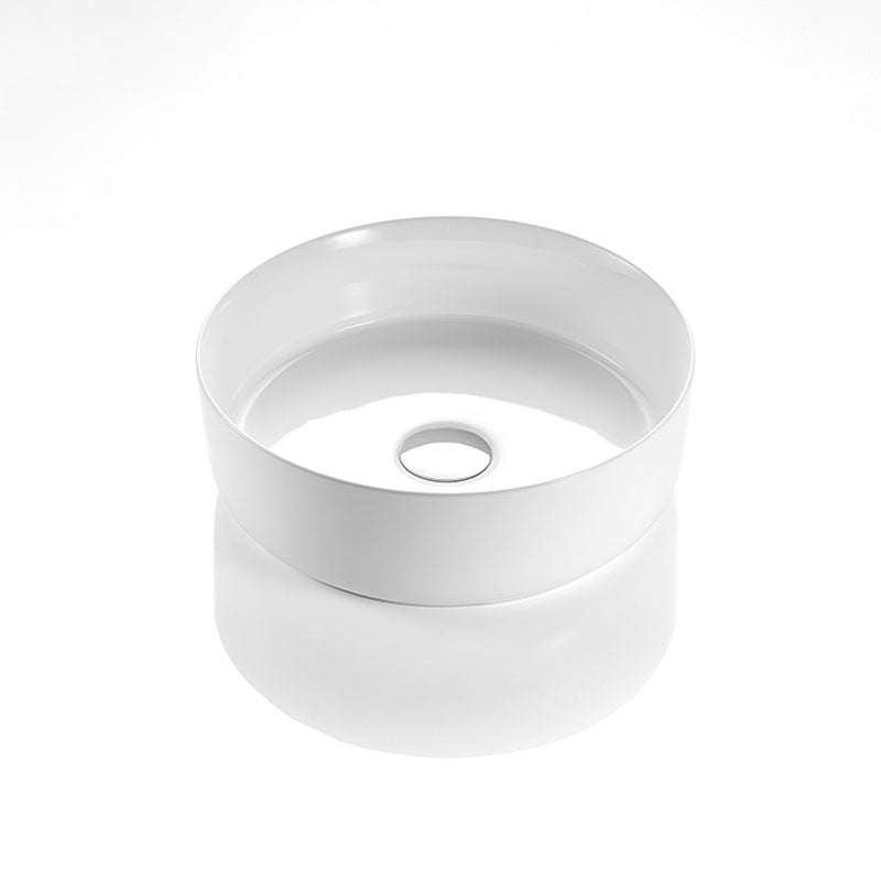 Above Counter Basin Round Gloss White 352x352x112mm
