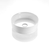 Above Counter Basin Round Matte White 352x352x112mm