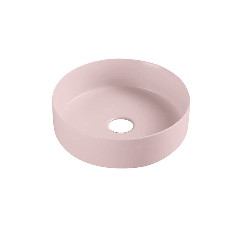 Above Counter Basin Round Matte Pink 346x346x114mm