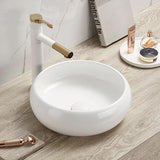 Above Counter Basin Round Gloss White 360x360x120mm