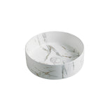 Above Counter Basin Round Matte White Carrara 352x352x112mm