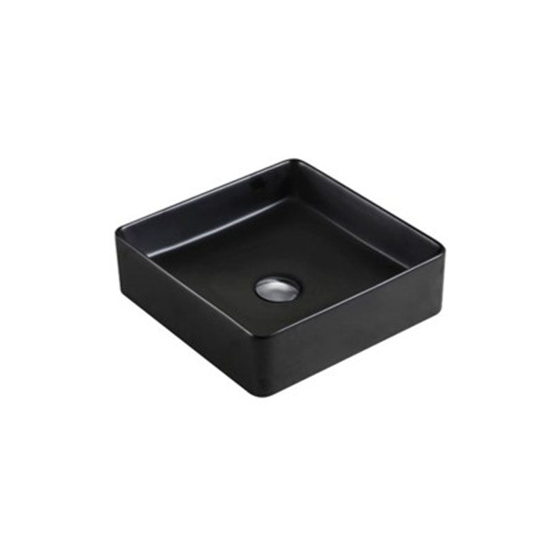 Above Counter Basin Square Matte Black 370x370x130mm
