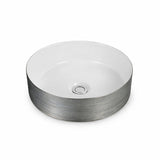 Above Counter Basin Round Silky Silver 355x355x115mm