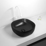 Above Counter Basin Square Matte Black 370x370x120mm