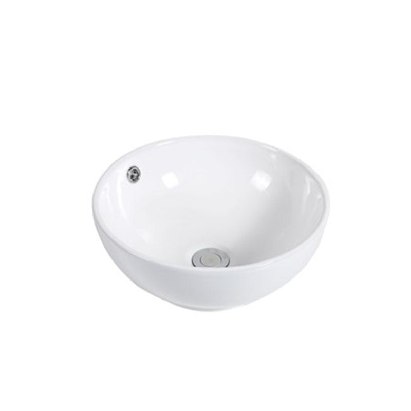 Above Counter Basin Round Gloss White 380x380x150mm