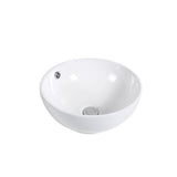 Above Counter Basin Round Gloss White 380x380x150mm