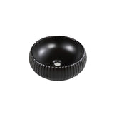 Above Counter Round Basin Matte Black 400x400x140mm