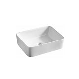 Above Counter Basin Square Gloss White 400x300x130mm