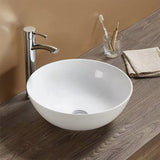Above Counter Basin Round Gloss White 405x405x145mm