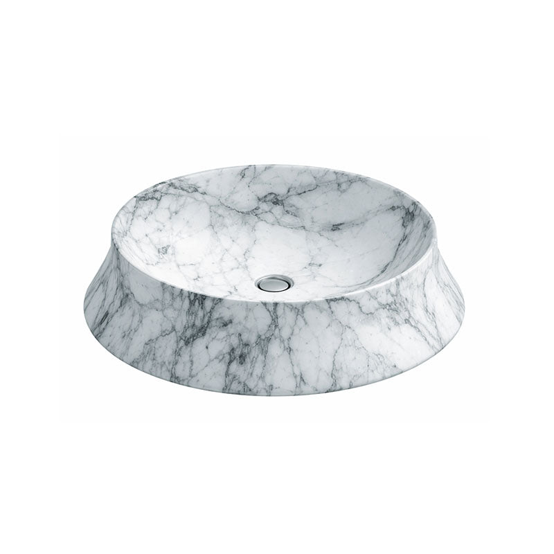 Above Counter Basin Round Matte White Carrara 390x390x150mm