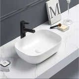 Above Counter Basin Rectangular Matte White 455x325x135mm