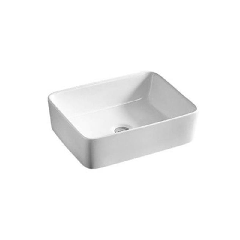 Above Counter Basin Square Gloss White 475x375x130mm