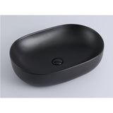 Above Counter Basin Rectangular Matte Black 490x350x135mm