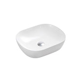 Above Counter Basin Soft Square Gloss White 505x405x140mm