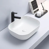 Above Counter Basin Rectangular Matte White 505x405x140mm