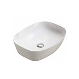 Above Counter Basin Soft Square Gloss White 505x385x135mm