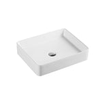 Above Counter Basin Square Gloss White 500x400x110mm