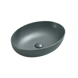 Above Counter Basin Oval Matte Grey 520x395x130mm