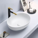 Above Counter Basin Oval Matte White 520x395x130mm