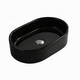 Above Counter Basin Oval Gloss Black 550x350x140mm