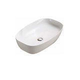 Above Counter Basin Soft Square Gloss White 600x380x138mm