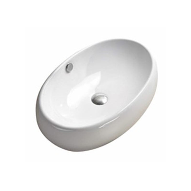 Above Counter Basin Boat Gloss White 600x400x150mm (With Overflow)