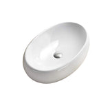 Above Counter Basin Boat Gloss White 600x400x150mm (Non Overflow)