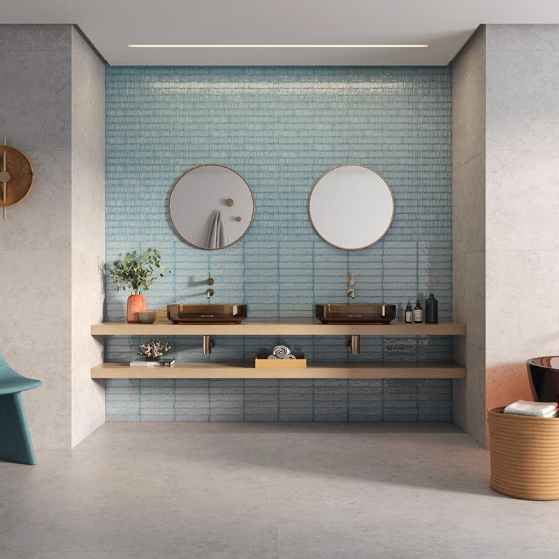 AURISTELLA AZUL GLOSS SUBWAY 50X250MM