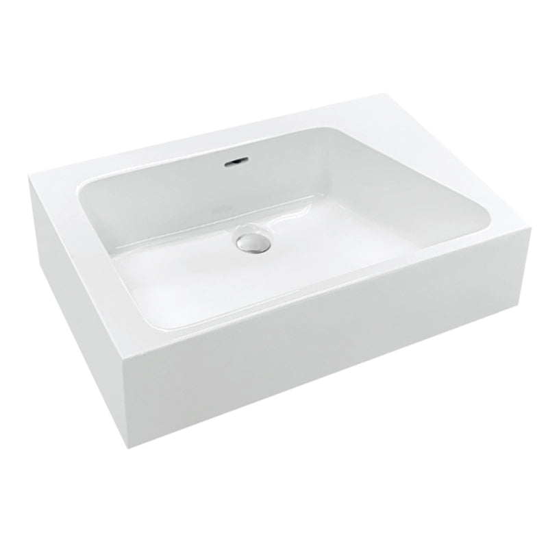 Ceramic Basin Series Above Counter Gloss White 650x400x200mm