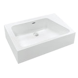 Ceramic Basin Series Above Counter Gloss White 650x400x200mm