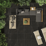Pietra Black Matt 600x600