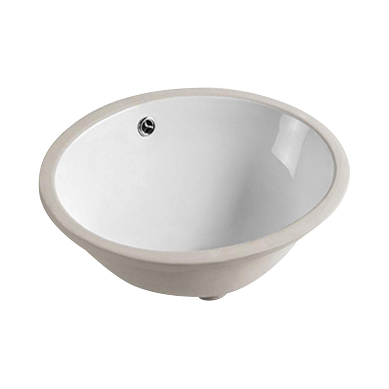 Under Counter Basin With Overflow Gloss White 340x340x190mm