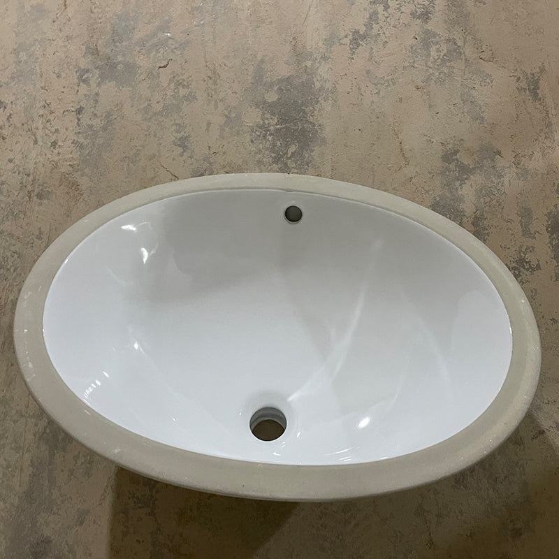 Under Counter Basin With Overflow Gloss White 465x385x190mm