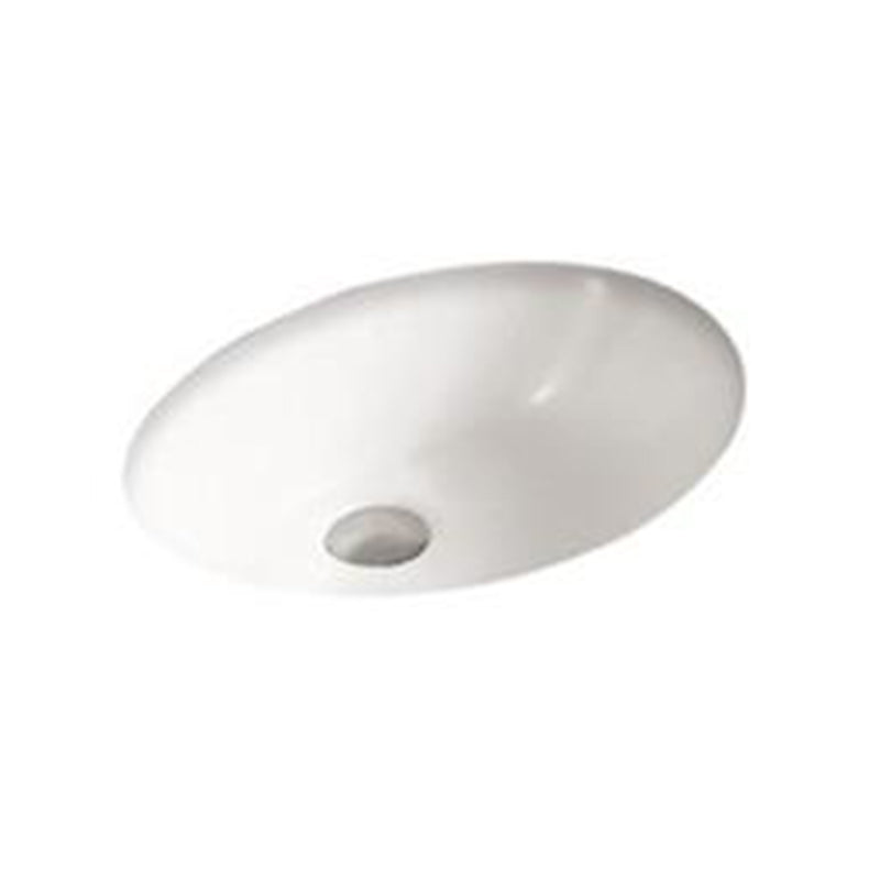 Under Counter Basin With Overflow Gloss White 465x385x190mm