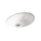 Under Counter Basin With Overflow Gloss White 465x385x190mm