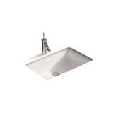 Under Counter Basin With Overflow Gloss White 530x340x170mm