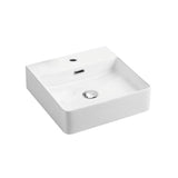 Above Counter/Wall Hung Basin With Overflow Gloss White 420x420x120mm