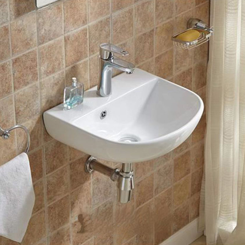 Wall Hung Basin With Overflow Gloss White 440x360x180mm