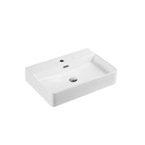 Above Counter/Wall Hung Basin With Overflow Gloss White 600x420x120mm