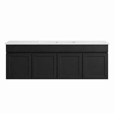 Paris Series Matt Black 1500x455x520mm CABINET ONLY