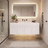 Paris Series Single Bowl Matt White 1500x455x520mm CABINET ONLY