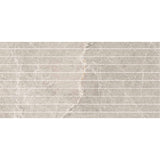Pietra Sand Matt Strip Mosaic 28x600mm On 300x600 Mesh