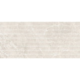 Pietra White Matt Strip Mosaic 28x600mm On 300x600 Mesh
