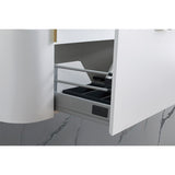 Plateau Series Wall Hung Matt White 1180x455x420mm Vanity with Flat Stone Bench Top