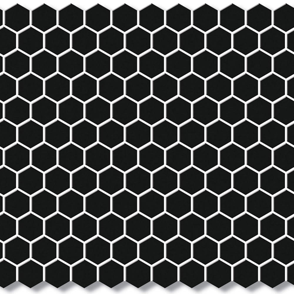 HEXAGON MOSAIC 23MM BLACK MATT 260x300