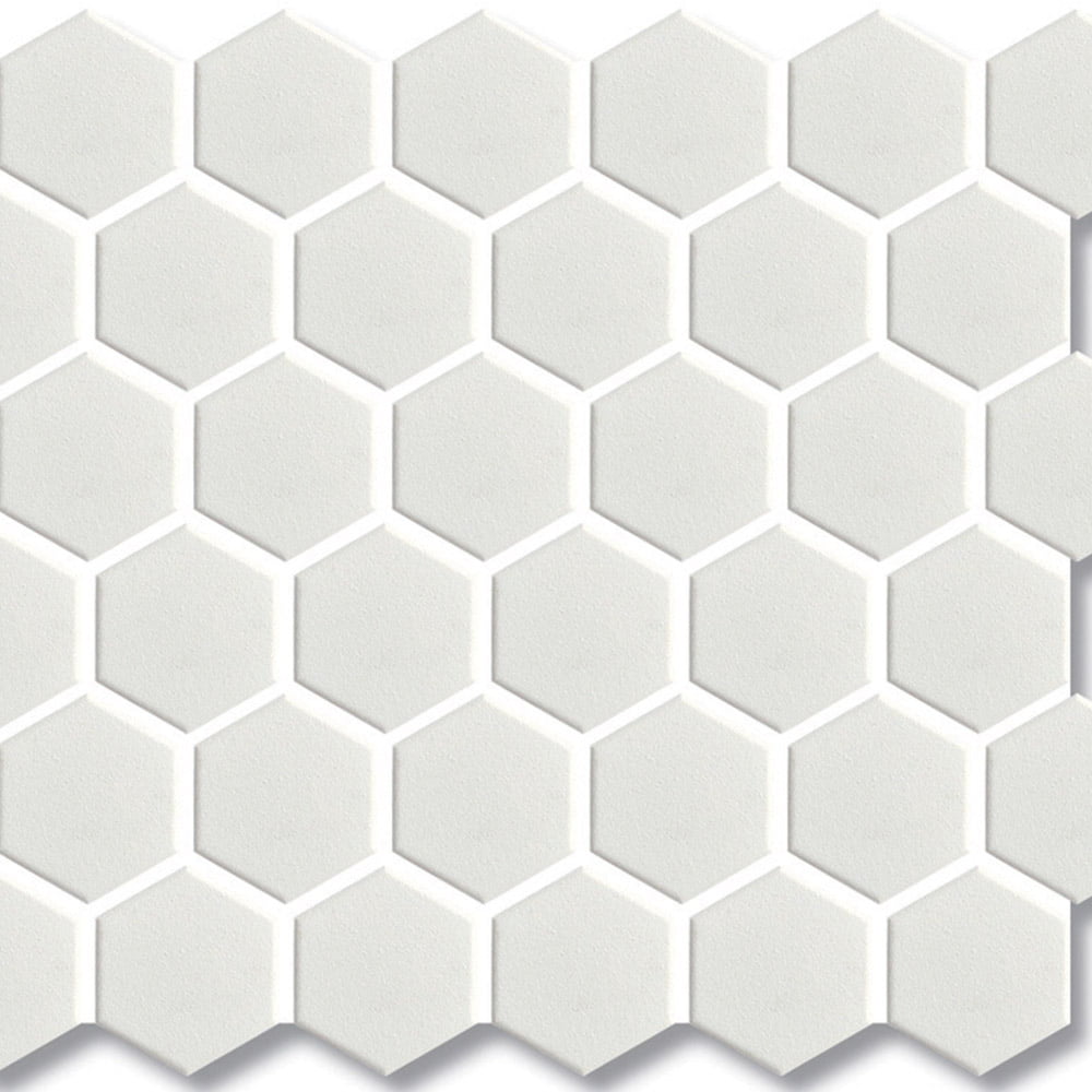HEXAGON MOSAIC 51MM WHITE GLOSS 271x282