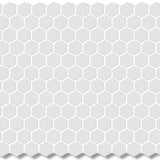 HEXAGON MOSAIC 23MM WHITE MATT 260x300