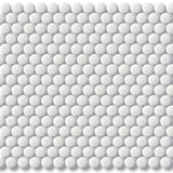 PENNY ROUND MOSAIC 19MM WHITE MATT 315x310
